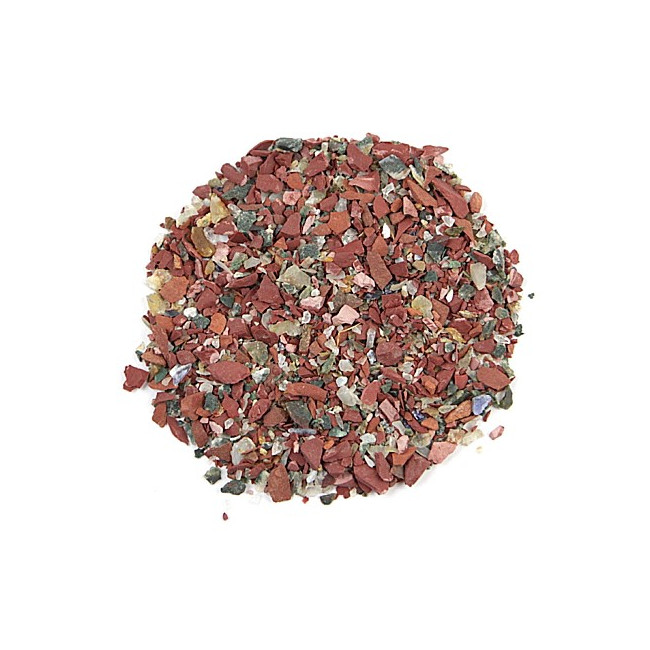 Sable brut de jaspe polychrome 0/10 mm - 100 grammes