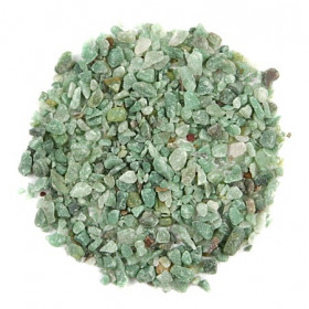 Sable brut d'aventurine verte 0/10 mm - 100 grammes