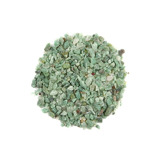 Sable brut d'aventurine verte 0/10 mm - 100 grammes