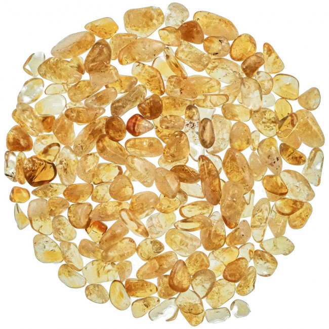 Mini pierres roulées citrine - 1 à 1.5 cm - 100 grammes