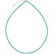 Collier en apatite bleue - Perles facettées ultra mini