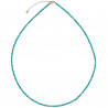 Collier en apatite bleue - Perles facettées ultra mini
