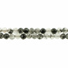 Collier de quartz tourmaline noire - Perles facettées ultra mini