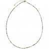 Collier de quartz tourmaline noire - Perles facettées ultra mini