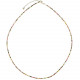 Collier en tourmaline multicolore - Perles facettées ultra mini