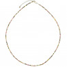 Collier en tourmaline multicolore - Perles facettées ultra mini