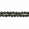 Collier en spinelle noir - Perles facettées ultra mini