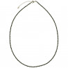 Collier en spinelle noir - Perles facettées ultra mini