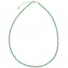 Collier en malachite - Perles facettées ultra mini