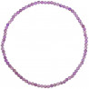 Bracelet en améthyste - Perles facetées ultra mini