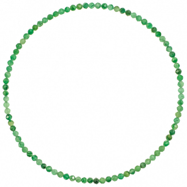 Bracelet en aventurine - Perles facetées ultra mini