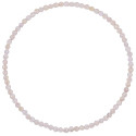 Bracelet en quartz rose - Perles facetées ultra mini
