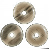 Donut Pi Chinois en obsidienne translucide pour pendentif