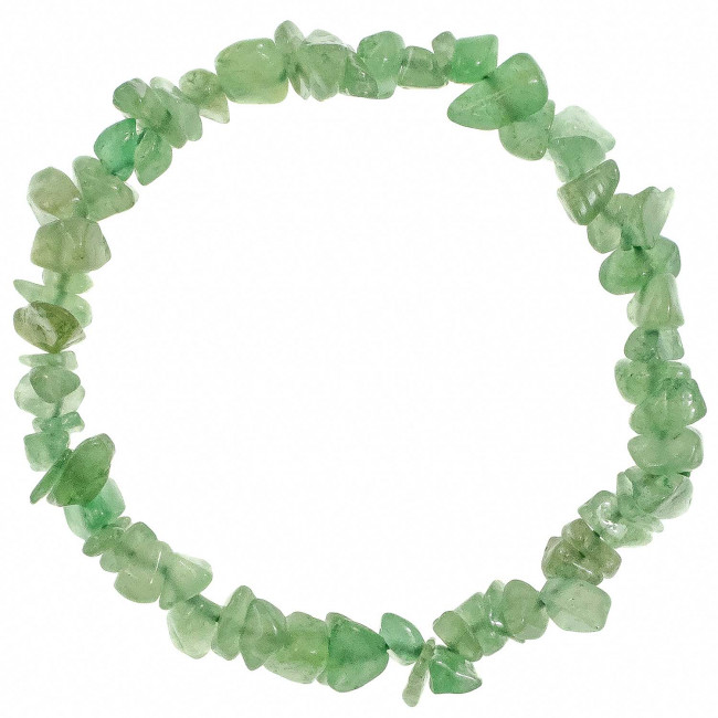 Bracelet en aventurine verte - perles baroques
