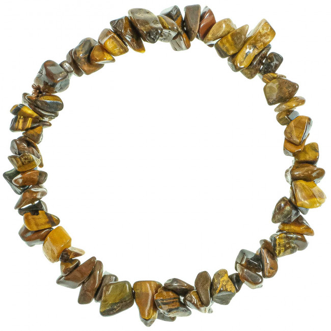 Bracelet en oeil de tigre - perles baroques