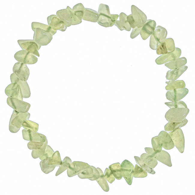 Bracelet en jade vert - perles baroques