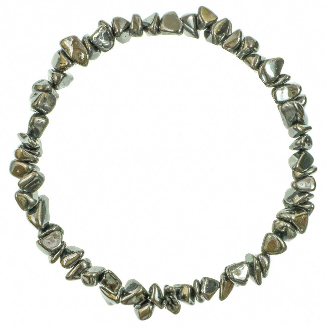 Bracelet en hématite - perles baroques