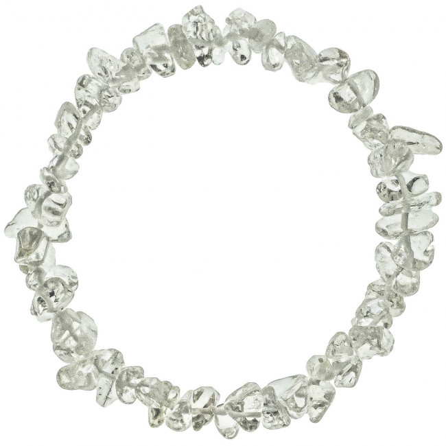 Bracelet en cristal de roche - perles baroques