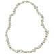Collier de pierre en howlite - perles baroques