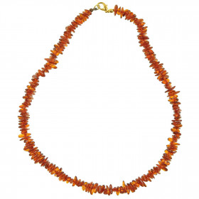 Collier d'ambre - perles baroques - 45 cm