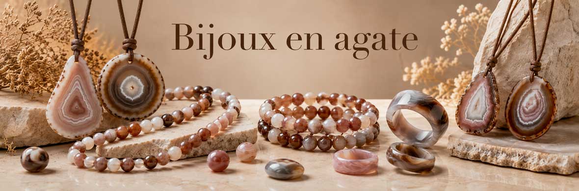 bijoux en agate naturelle