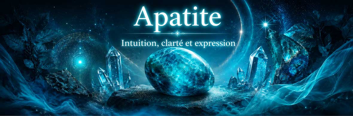 Apatite naturelle utilisée en lithothérapie, symbolique et pratiques énergétiques