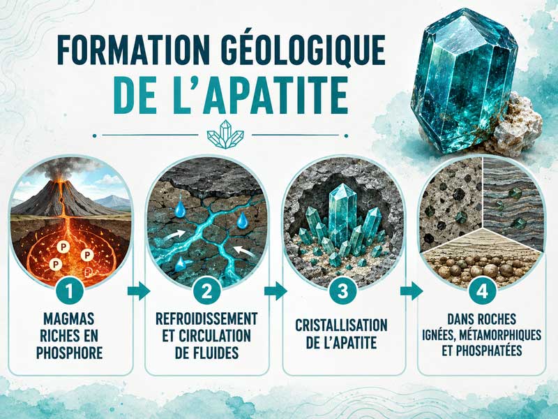 Formation géologique de l’apatite