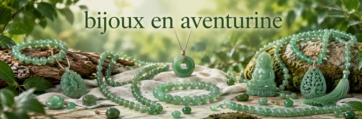 bijoux en aventurine naturelle