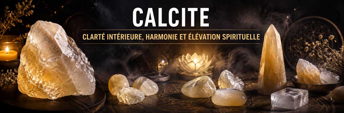 calcite naturelle utilisée en lithothérapie et pratiques spirituelles