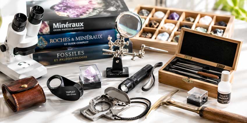 Accessoires de minéralogie