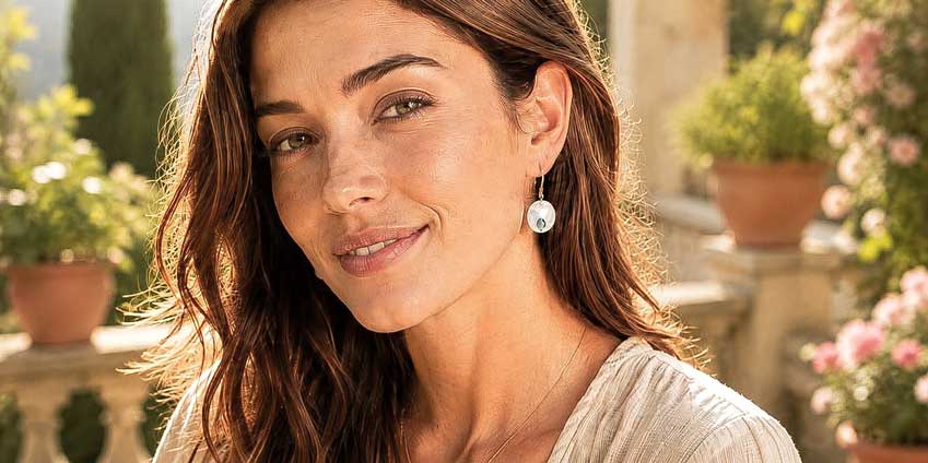 Boucles d'oreilles naturelles