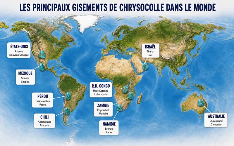gisements de chrysocolle
