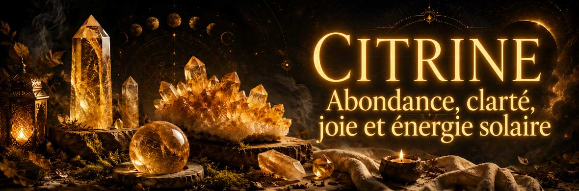 citrine naturelle jaune doré utilisée en lithothérapie et pratiques ésotériques