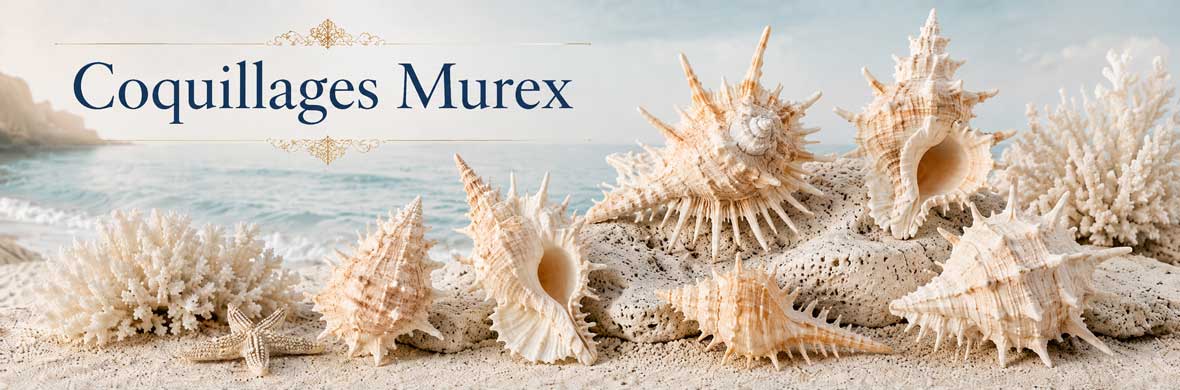 Murex et muricidés à coquille sculptée avec varices, épines et canal siphonal