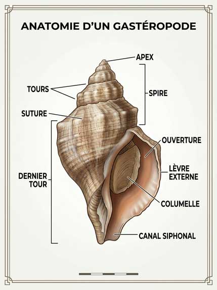 Vocabulaire anatomique d'un gastéropode
