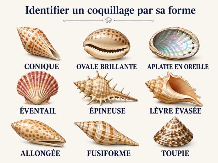 Identifier un coquillage par sa forme