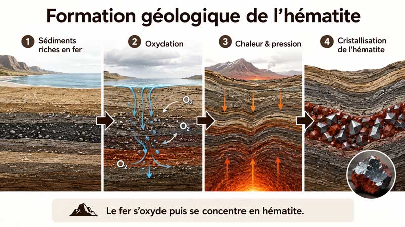 formation géologique de l’hématite
