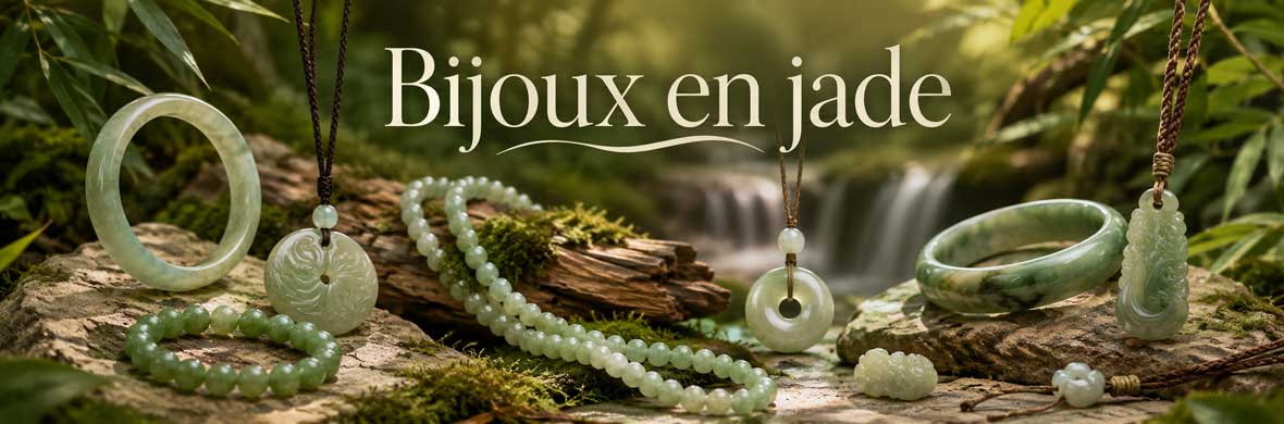 bijoux en jade naturel, bracelets, colliers et pendentifs