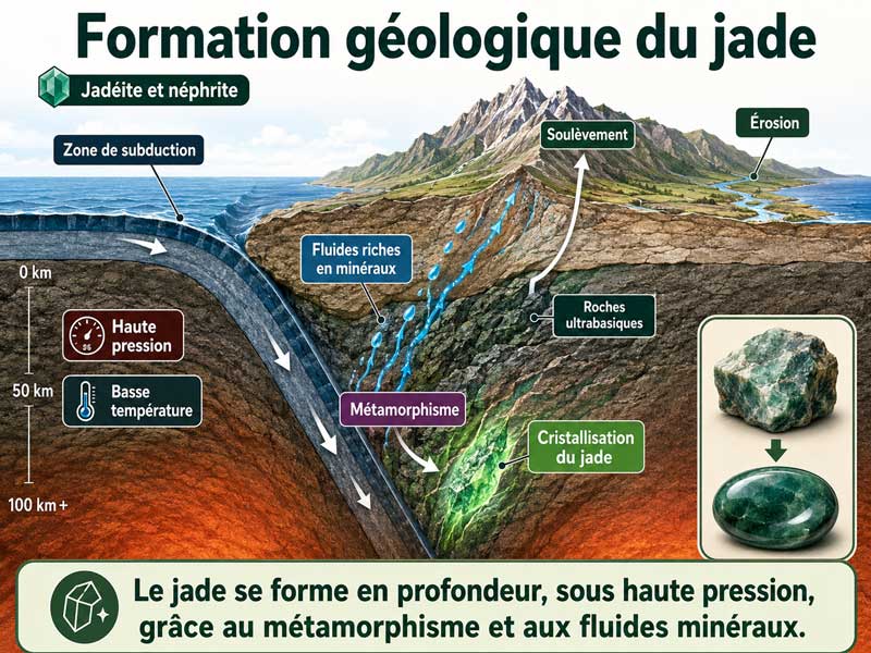 Formation géologique du jade