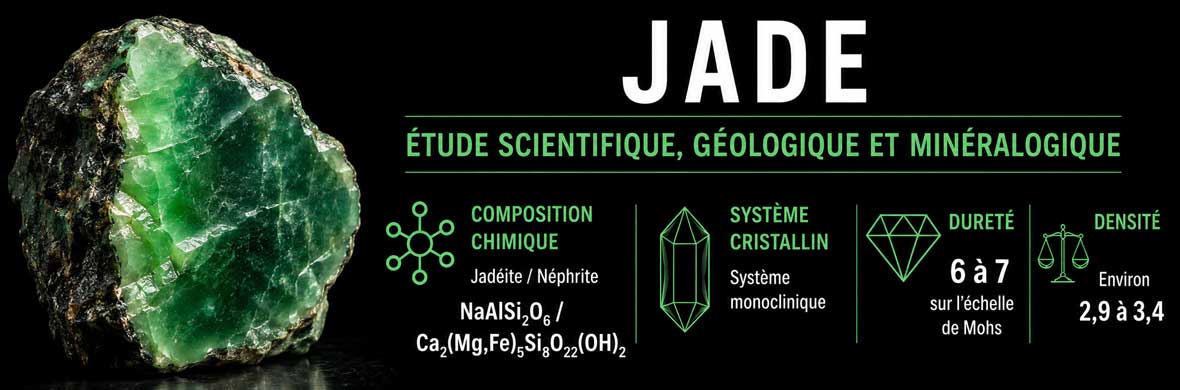 jade naturel étudié sous un angle minéralogique et scientifique