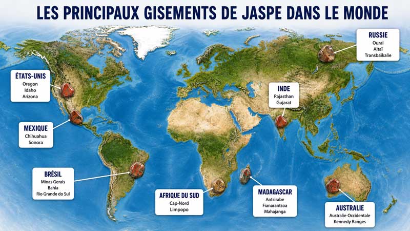gisements de jaspe