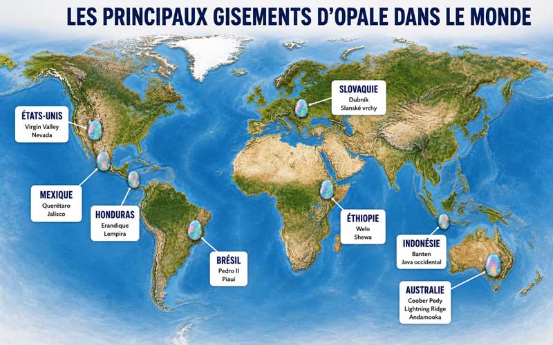 gisements d’opale