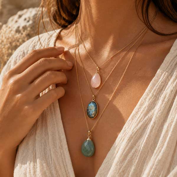 Pendentifs en pierre