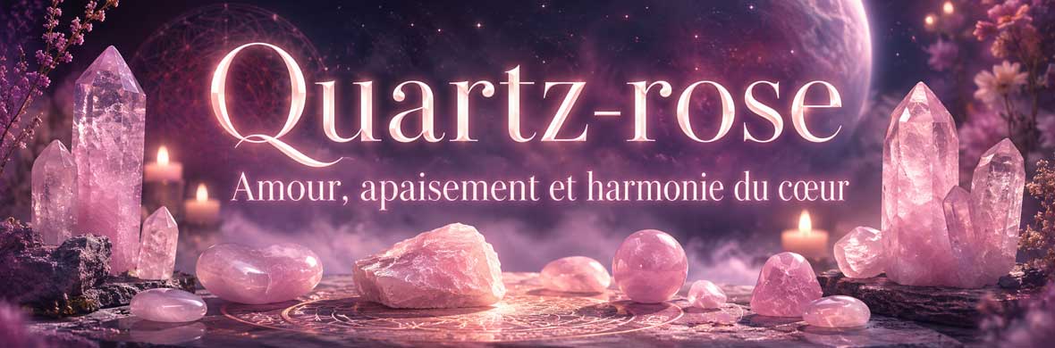 quartz rose, symbolique, vertus spirituelles et usages en lithothérapie